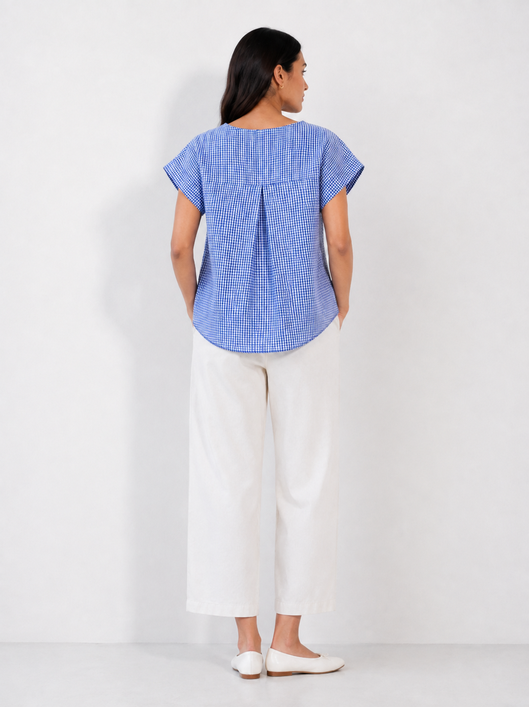 Blue Check Blouse
